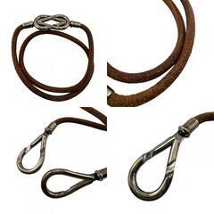 エルメス HERMES ブレスレット アタメ 2連 ブラウンの画像