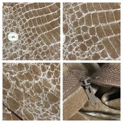 激レア クリスチャンディオール クロコダイル柄 パンツスーツ 40 ベージュの画像