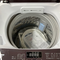 【安心1年保証付き】全自動洗濯機 Hisense HW-DG80C  8.0kgの画像