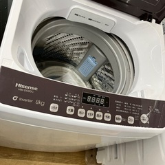【安心1年保証付き】全自動洗濯機 Hisense HW-DG80C  8.0kgの画像