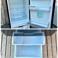 【美品 洗浄クリーニング済】2023年 2ドア冷凍冷蔵庫 162ℓ Hisense HR-D16FBの画像