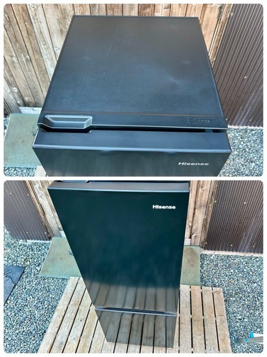 【美品 洗浄クリーニング済】2023年 2ドア冷凍冷蔵庫 162ℓ Hisense HR-D16FB