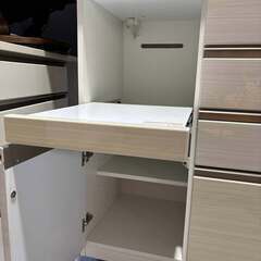 NITORI ニトリ ポスティアシリーズ 幅105cmキッチンボード、食器棚、Used-キレイの画像