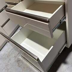 NITORI ニトリ ポスティアシリーズ 幅105cmキッチンボード、食器棚、Used-キレイの画像