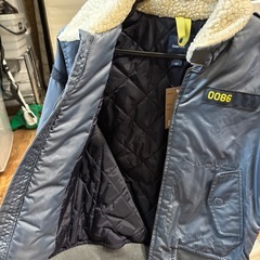 GAP🩵デニムジャケット🩵襟ファー付き🩵キッズ120🩵子供服子ども服お洒落服上着の画像