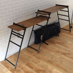 DOD　テキーラキッチンレッグ3点＆保管袋　自家製テーブル2枚の画像