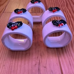 ナプキンリング5個　セイヨウヒイラギの画像