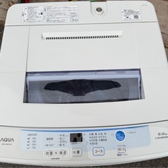 洗濯機  アクア 2017年 AQW-S60E 6kg の画像