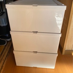 衣装ケース 3セット 収納 ボックス ケースの画像