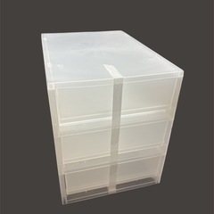 無印良品 ポリプロピレン 3段 引き出しの画像