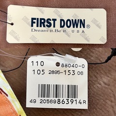 未使用品FIRST DOWNメンズカジュアルハーフパンツ短パンショートパンツサイズL胴囲84～94センチ綿コットン100％の画像