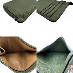 ロエベ LOEWE コインケース アナグラム フラグメントケース カーキグリーンの画像