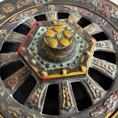 ⭐️大人気❗️レトロ⭐️ 御所車 車輪型 灰皿 の画像