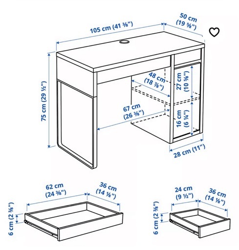 IKEA】お取引12/20第一希望⭐︎デスク＆引き出しセット