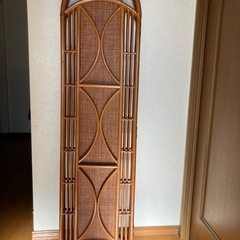 藤製パーテーション間仕切り3連の画像