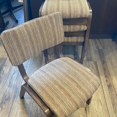 アンティーク中古　椅子茶色　2脚の画像