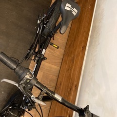 極太タイヤ【HUMMERチェーン新品！】6段変速　20インチ折りたたみファットバイク　ブラックの画像