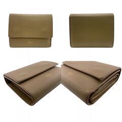 セリーヌ CELINE 三つ折り財布 トリフォールド ウォレット ブラウンの画像