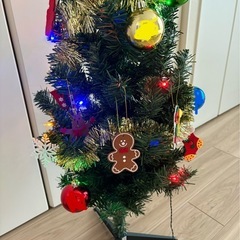 【昨年購入】100cm クリスマスツリー　オーナメント付きの画像