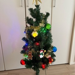 【昨年購入】100cm クリスマスツリー　オーナメント付きの画像