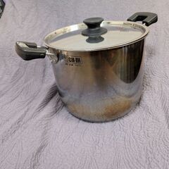 大容量IH対応ステンレス両手鍋CH-IH 寸胴鍋両手鍋 6.4Lの画像