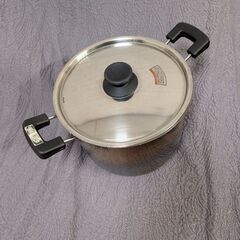 大容量IH対応ステンレス両手鍋CH-IH 寸胴鍋両手鍋 6.4Lの画像