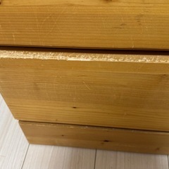 4段タンス　　ローチェスト　茶色　木目の画像