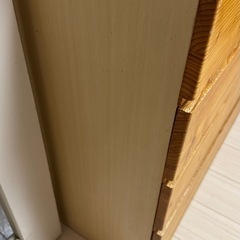 4段タンス　　ローチェスト　茶色　木目の画像