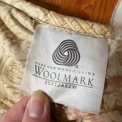 敷布団①  羊毛　イギリス製　 の画像