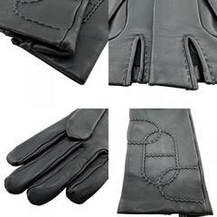 エルメス HERMES 手袋 グローブ ソルド品 ブラックの画像