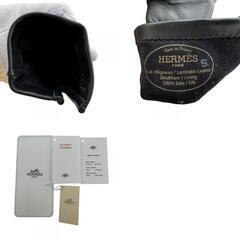 エルメス HERMES 手袋 グローブ ソルド品 ブラックの画像