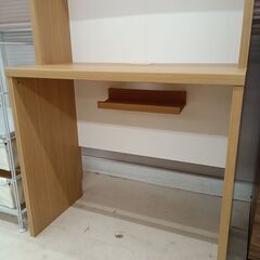 リユースのサカイ栃木店★ジモティ割あり★  PCデスク ホワイト×ベージュ W80×D40×H190 クリーニング済み TC11939の画像