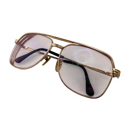 バーバリー BURBERRY メガネ 度入り ゴールドの画像