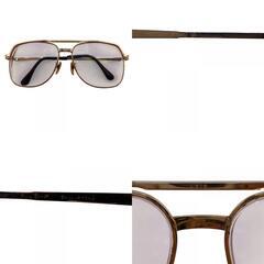 バーバリー BURBERRY メガネ 度入り ゴールドの画像