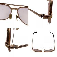 バーバリー BURBERRY メガネ 度入り ゴールドの画像