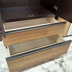 リユースのサカイ栃木店★ジモティ割あり★ NITORI ワードローブ ブラウン W79.5×D58×H180 クリーニング済み TC11941の画像