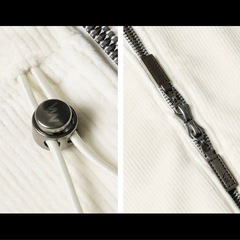 【新品タグ付き】WV PROJECT 2way zipコーデュロイ パーカー 黒 Ｍサイズの画像