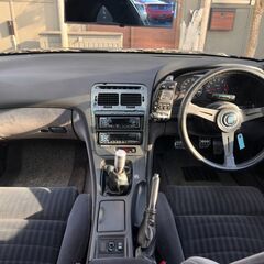 ローンは毎月31,900円～　日産　フェアレディZ　バージョンSツインターボ　Tバールーフ　ＨＫＳＥＶＣブースト ４点式シートベルト☆ブローオフバルブ ＴＥＩＮ車高調☆マナレイスポーツＭＳ－６ハイパー１８インチＡＷ☆マフラー温度計 ブースト圧計 トラストマフラー エアロの画像