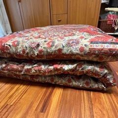 敷布団④ 赤色和布団　シングル敷布団の画像