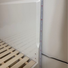 【日時指定】シングルベッド 白 フレーム 姫  すのこの画像