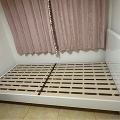 【日時指定】シングルベッド 白 フレーム 姫  すのこの画像