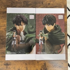 進撃の巨人 リヴァイとエレンのフィギュア　Grandistaの画像