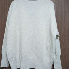 【Doux archives】ドゥアルシーヴ※未使用品※Ｖネック スパンコールニット アイボリーの画像