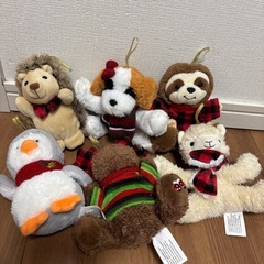 クリスマス　オーナメント　ぬいぐるみの画像