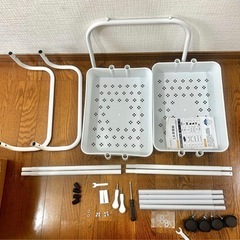 新品　ハンガーラック　ワゴンの画像