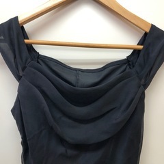 ドレープネック　ブラック　ドレス　【La Defence】の画像