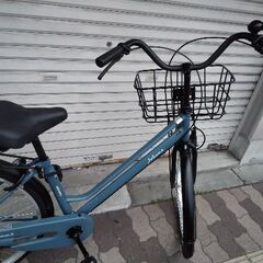 美品☆[Maruishi]Joinus(ジョイナス)27吋 ファミリーサイクル 変速なし/マットブルーＸブラックの画像