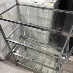 スチール ガラス 5段ラックの画像