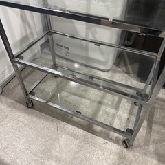 スチール ガラス 5段ラックの画像