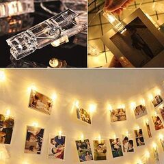 クリスマスにぴったりのクリップライト　イルミネーション　管理番号:M2019_1013_hima＿002Dの画像